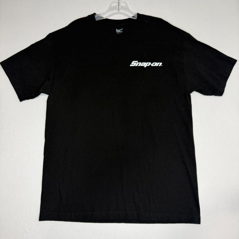 Snap on Strong Tools Mens Large T Shirt Black Short Sleeve